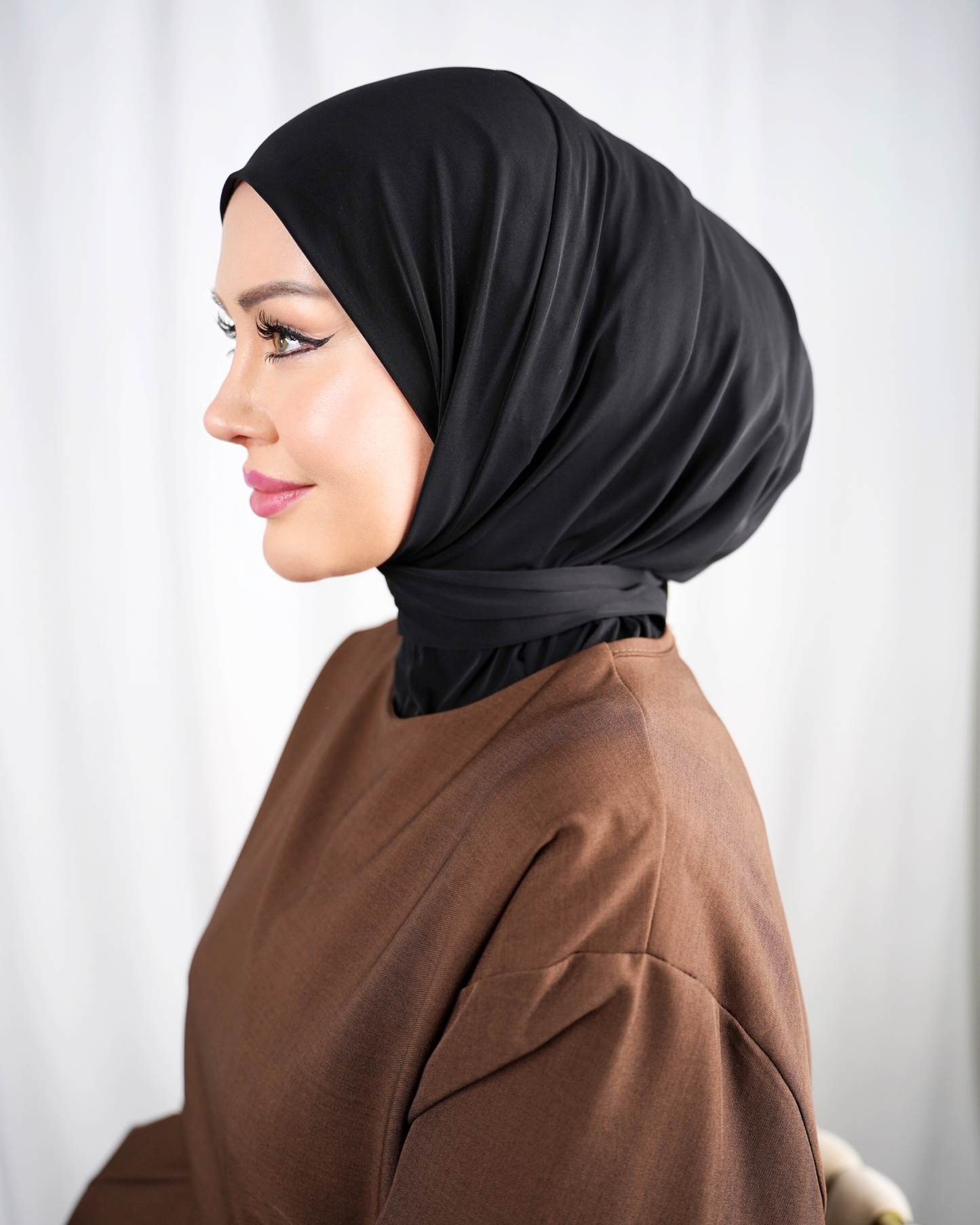 Express Liquid Jersey Hijab - Schwarz