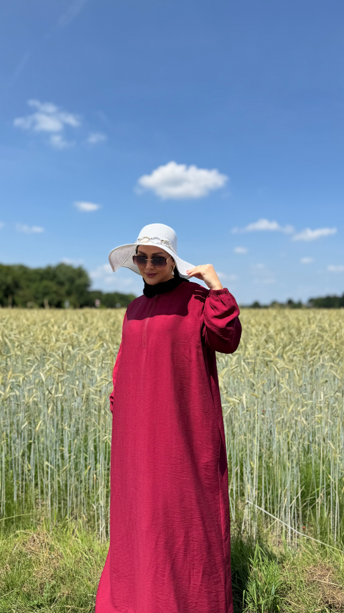Basic Abaya - Bordeaux