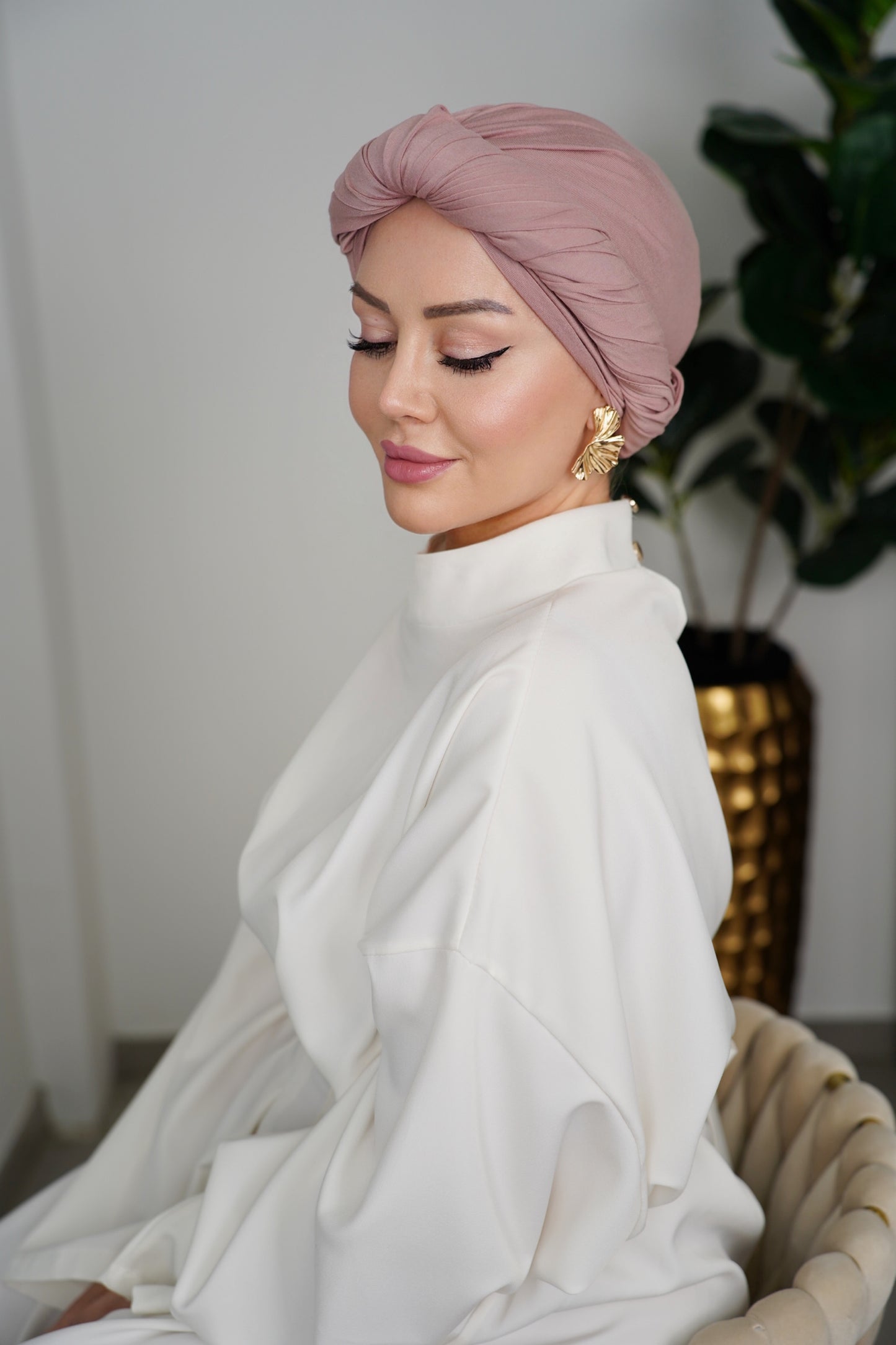 Premium Cotton Jersey Hijab – Soft Rosa | Blickdicht & Rutschfest