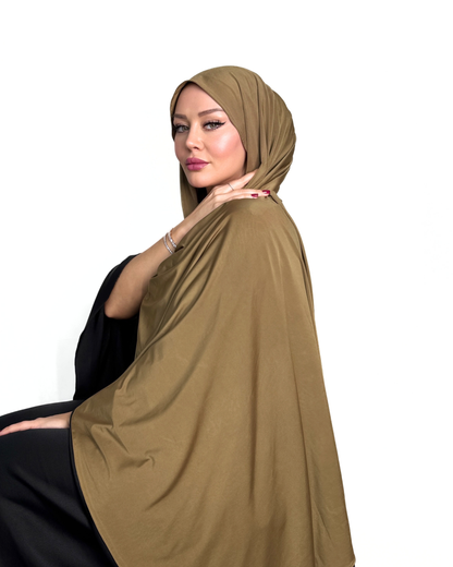 Premium Liquid Schal - Olivgrün