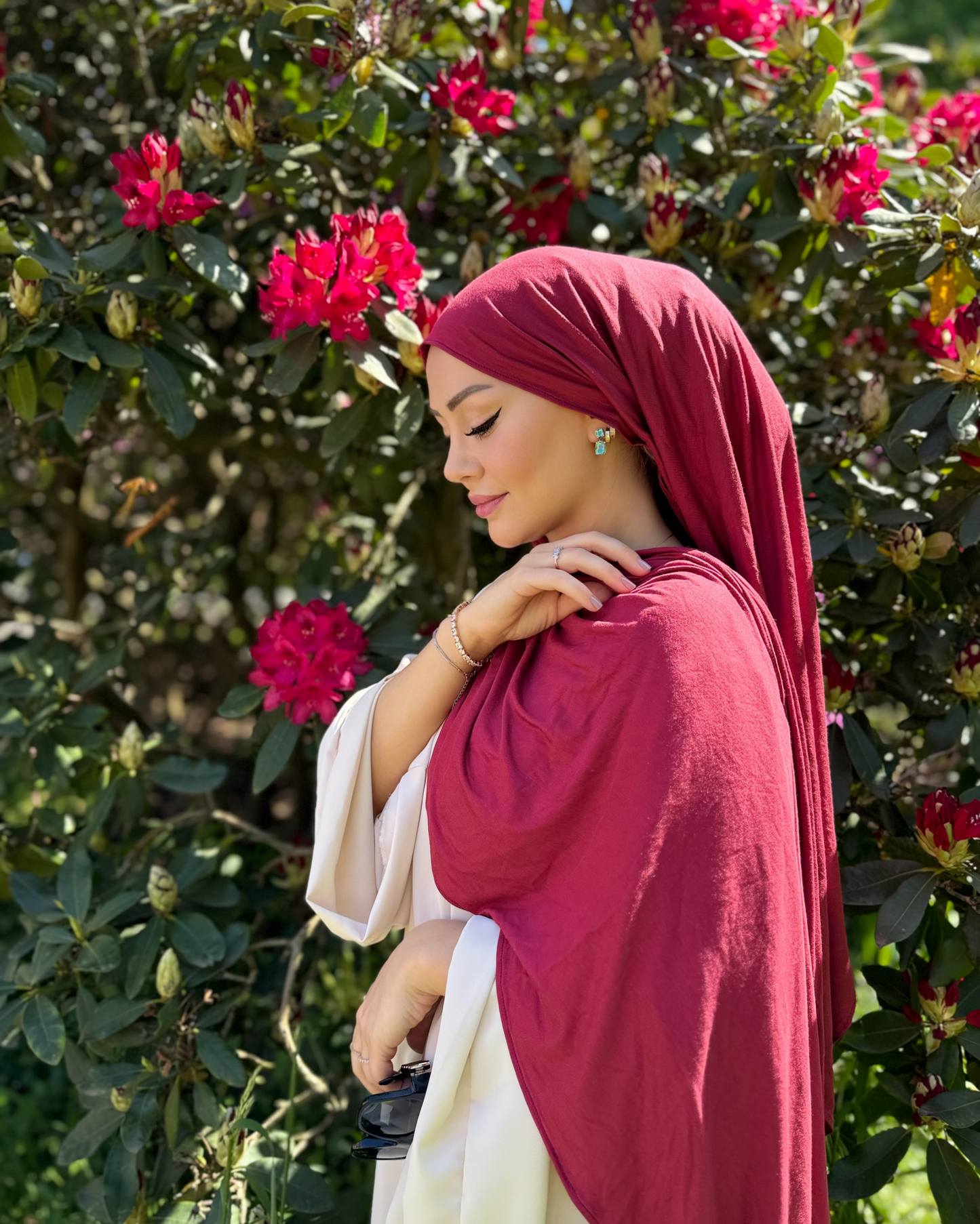 Premium Cotton Jersey - Rubinrot