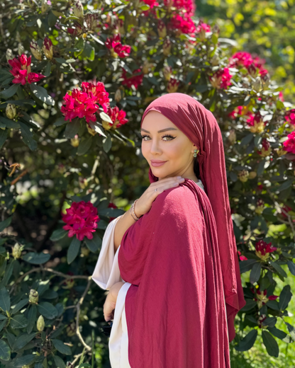 Premium Cotton Jersey - Rubinrot