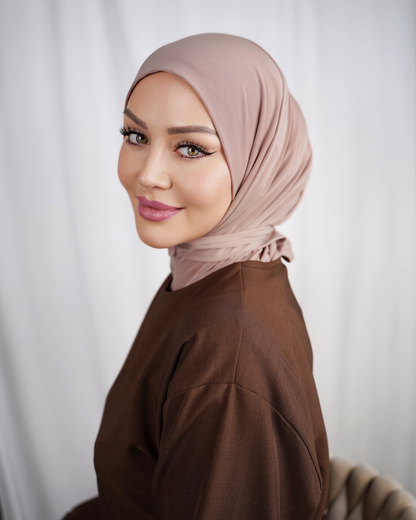 Express Liquid Jersey Hijab - Nude