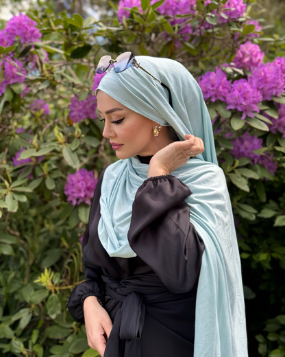 Premium Cotton Jersey - Eisblau