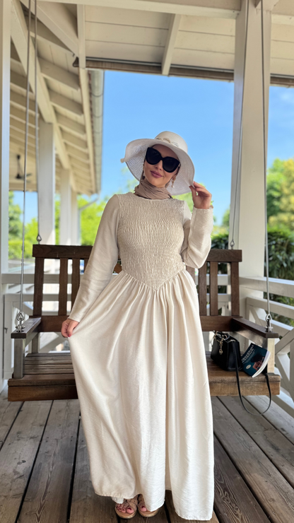 Daisy Kleid - Beige