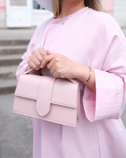 Handtasche - Kunstleder - Rosa