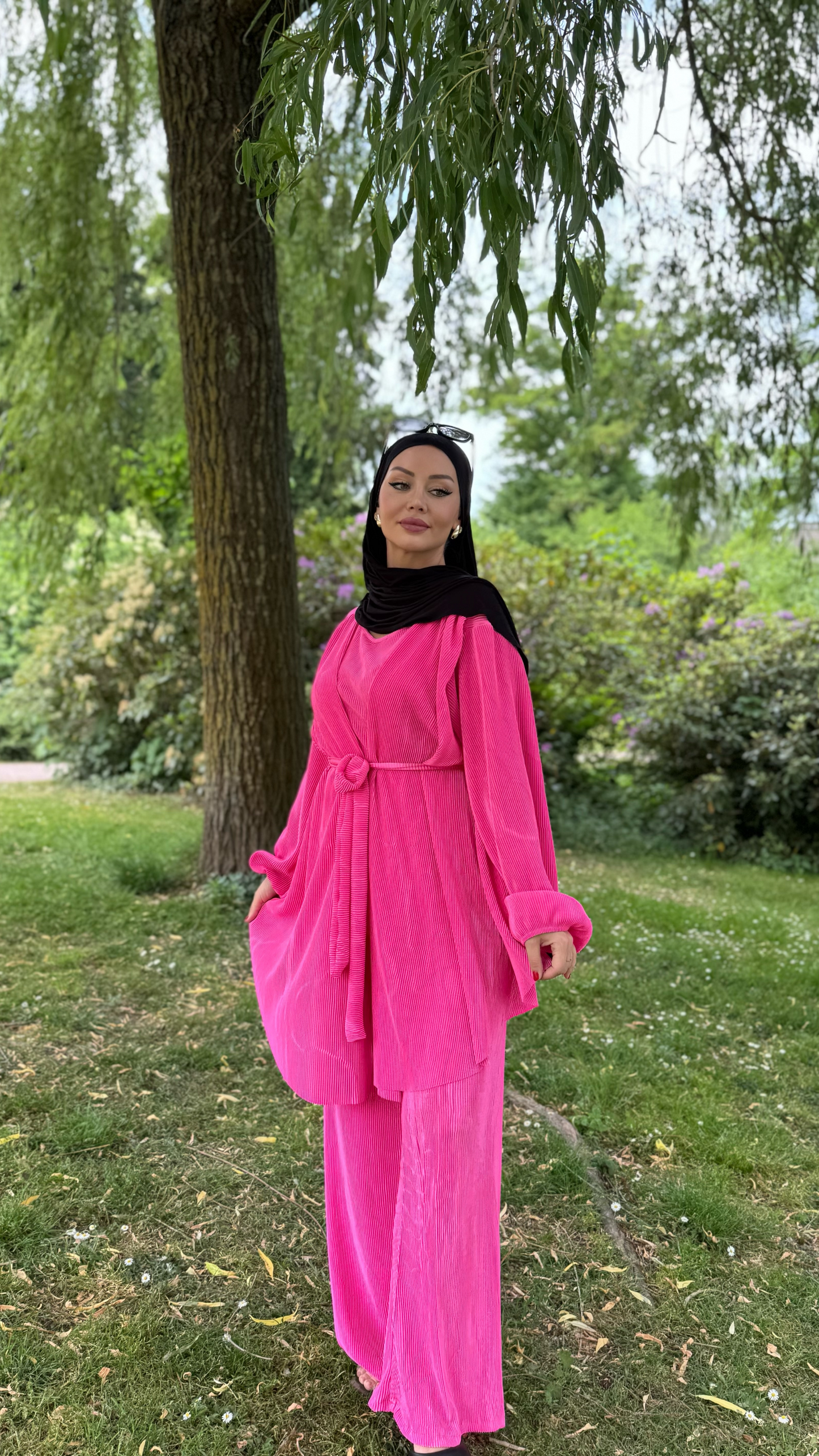 Perla Set - Fuchsia Pink