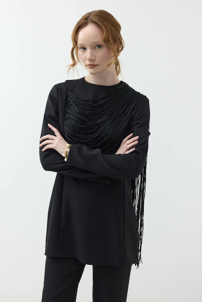Elegantes Hosen-Set mit Franzen-Detail