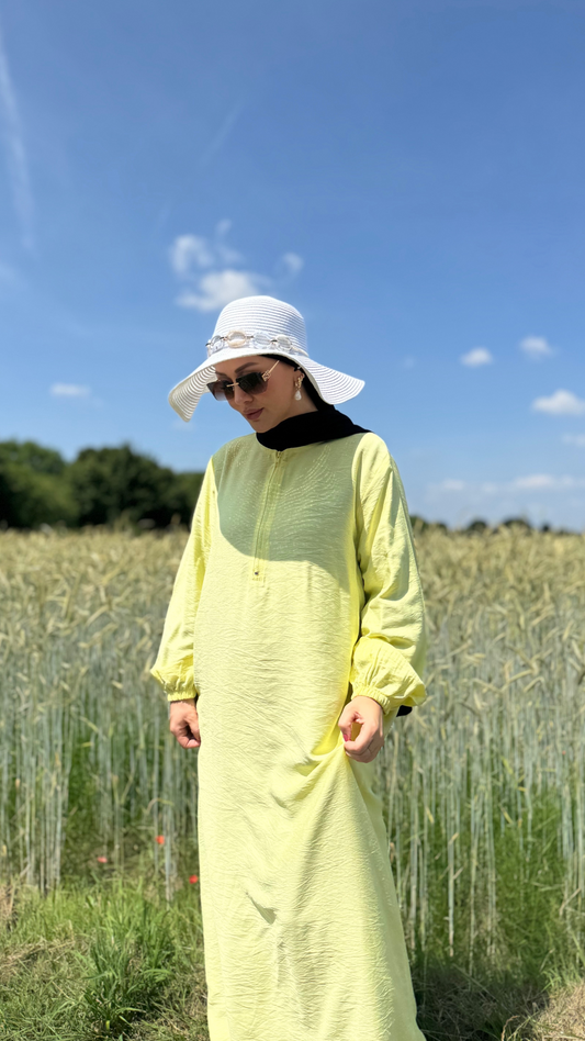 Basic Abaya - Gelb