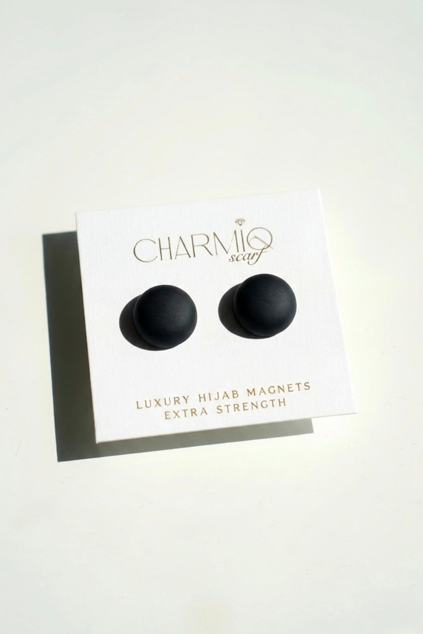 CHARMIQ Premium Hijab-Magnete | Schwarz