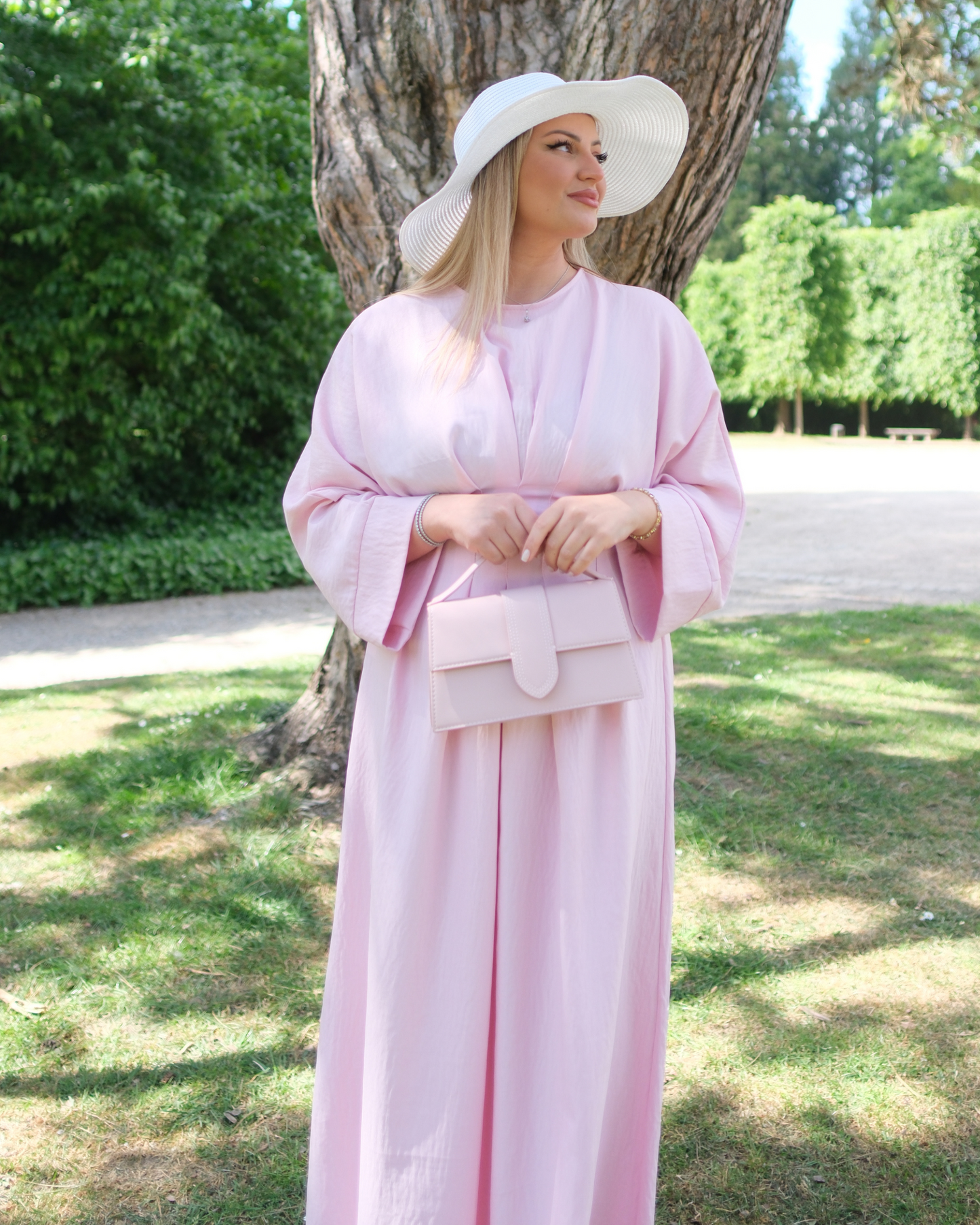 Handtasche - Kunstleder - Rosa