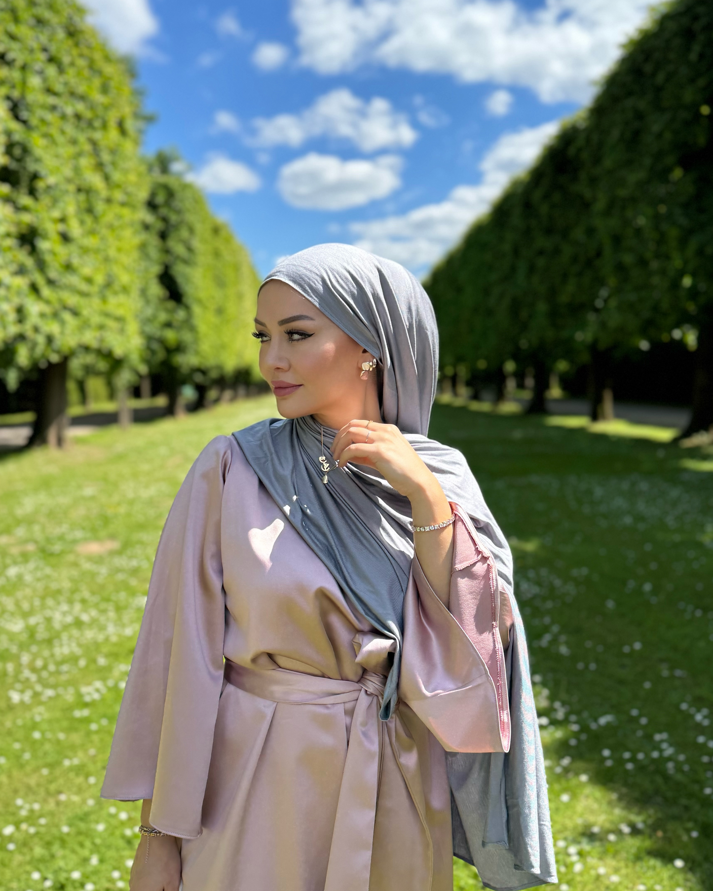 Premium Cotton Jersey - Sternengrau