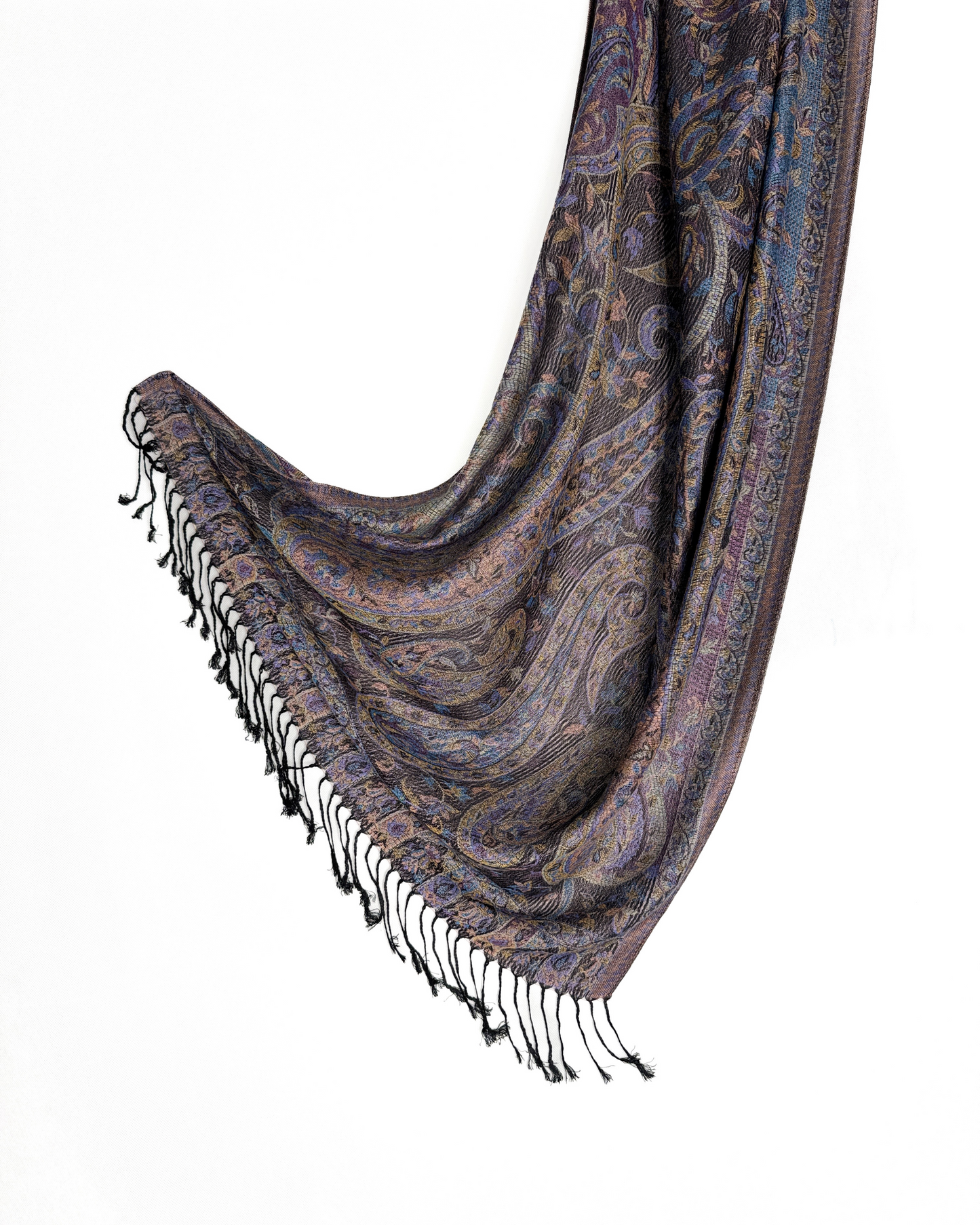 Pashmina Schal - Jacquard Paisley - Mystisches Mokka