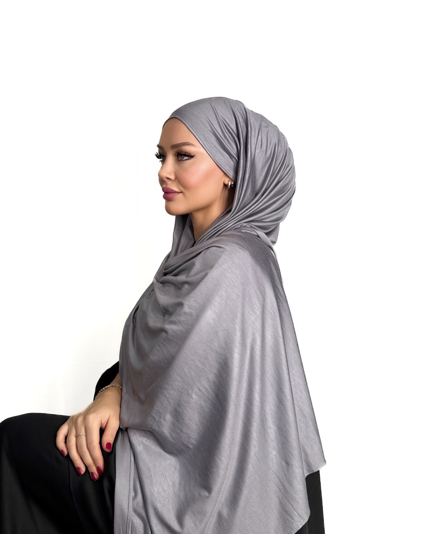 Premium Cotton Jersey - Sternengrau