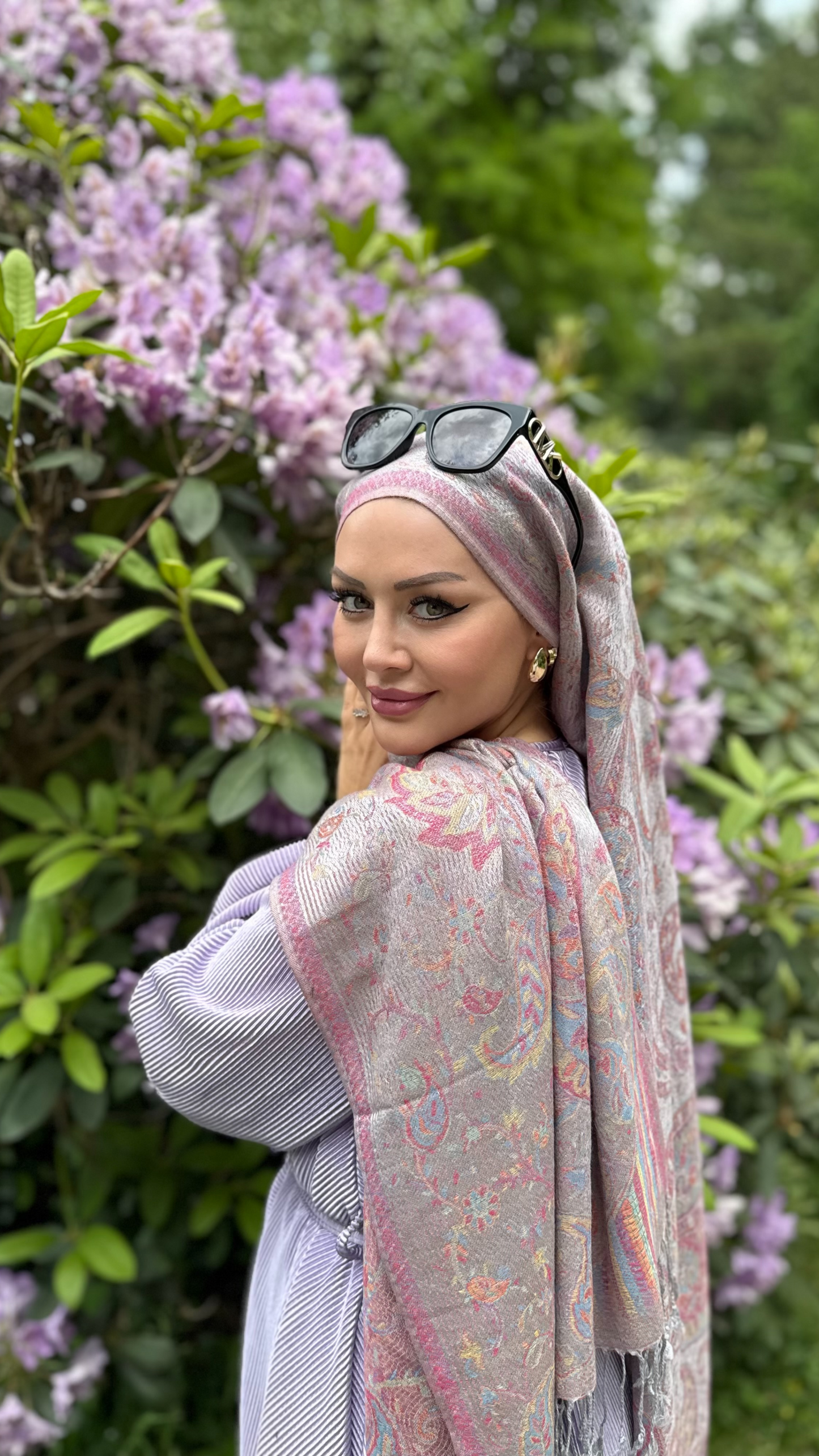 Pashmina Schal - Jacquard Paisley - Mauve