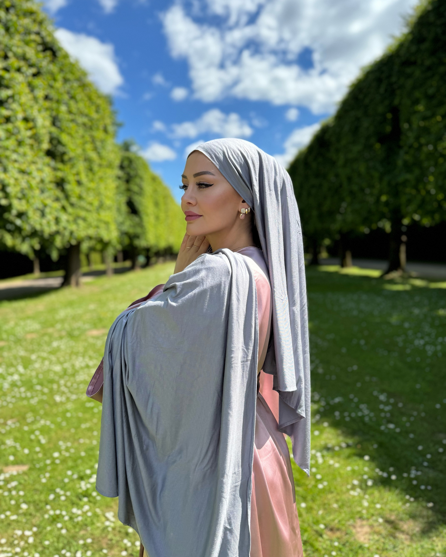 Premium Cotton Jersey - Sternengrau