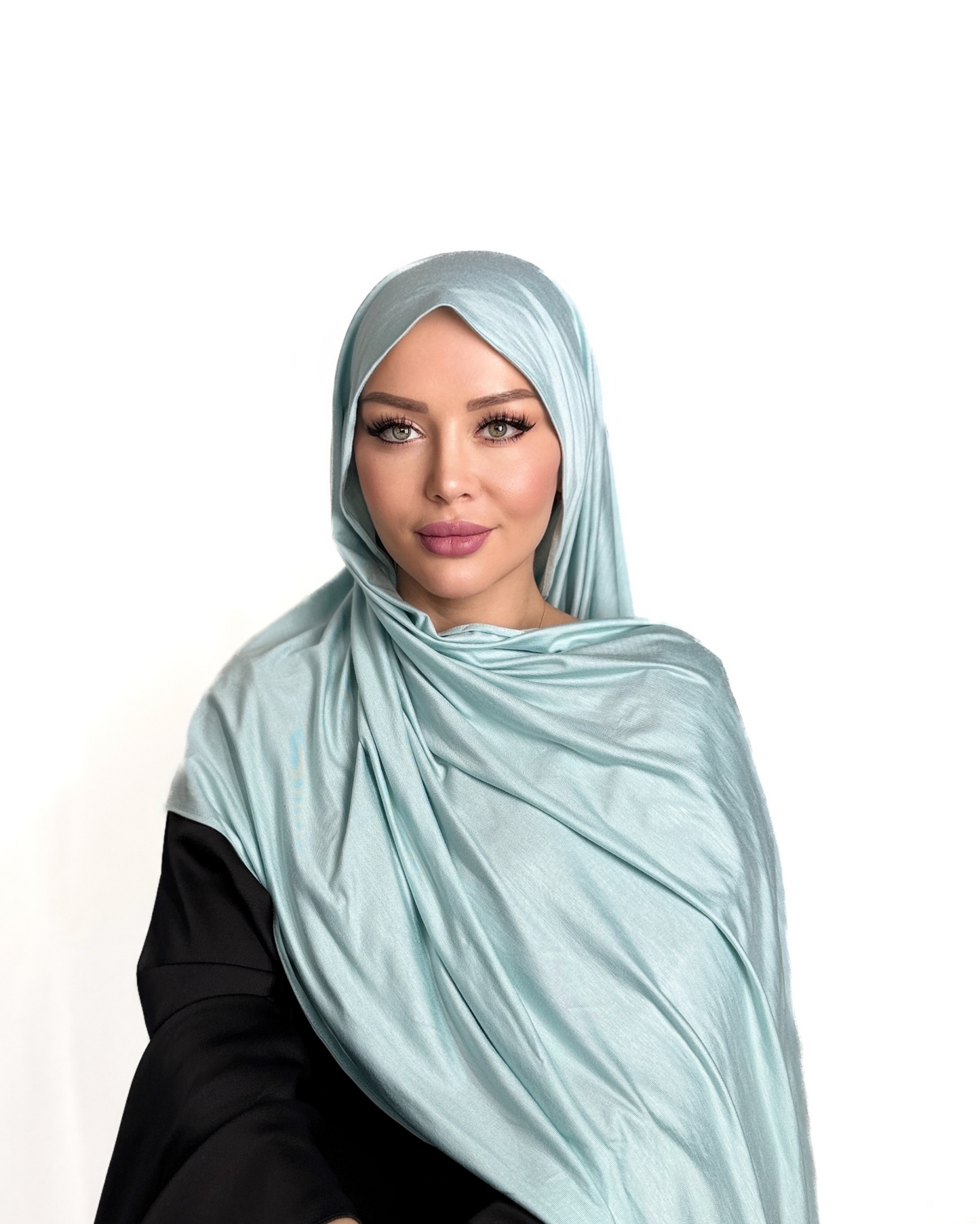 Premium Cotton Jersey - Eisblau