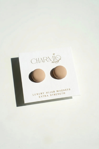 CHARMIQ Premium Hijab-Magnete | Soft Beige