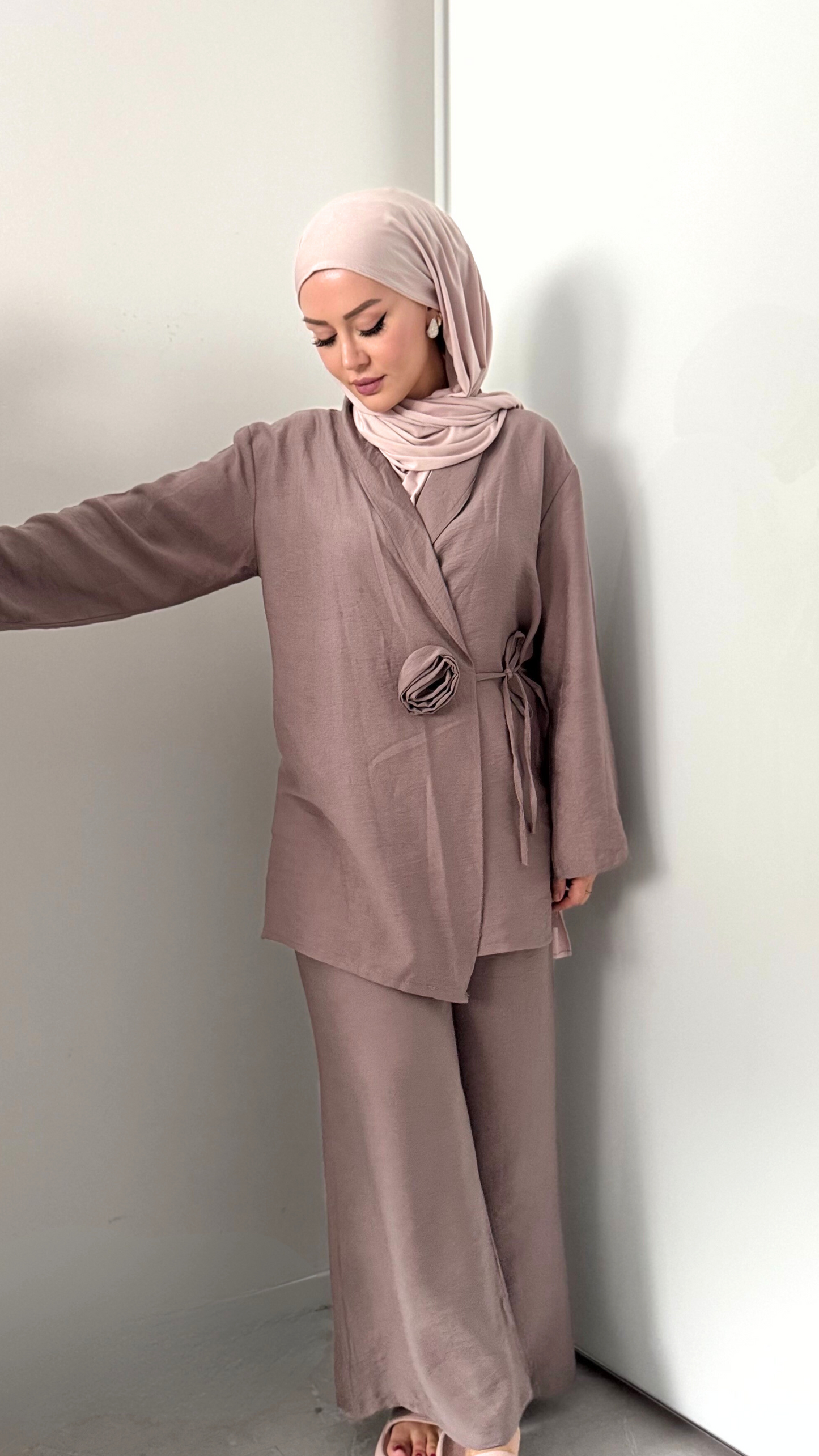 Lena - Blazer-Hose-Set - Taupe