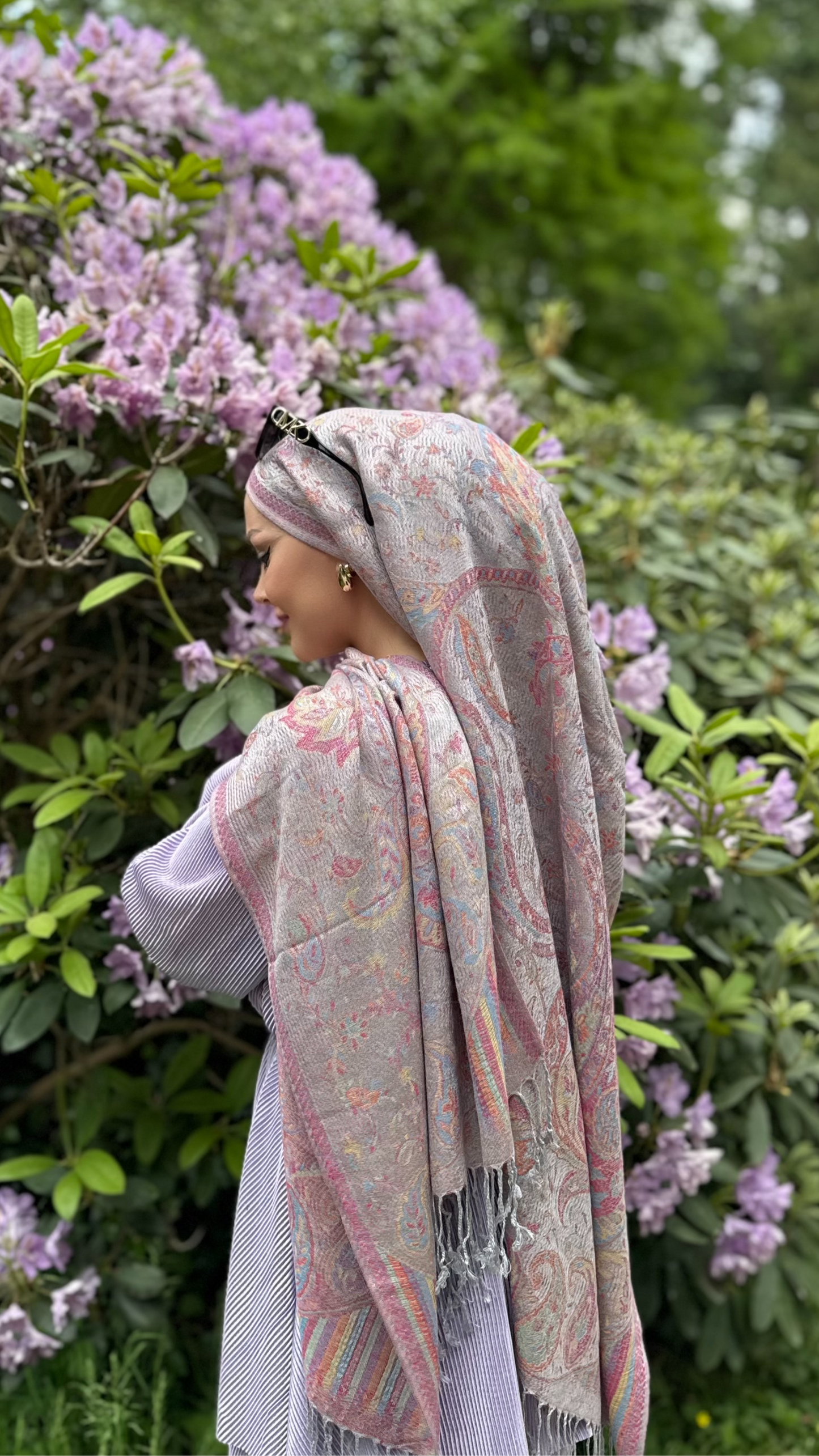 Pashmina Schal - Jacquard Paisley - Mauve
