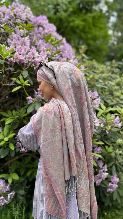 Pashmina Schal - Jacquard Paisley - Mauve
