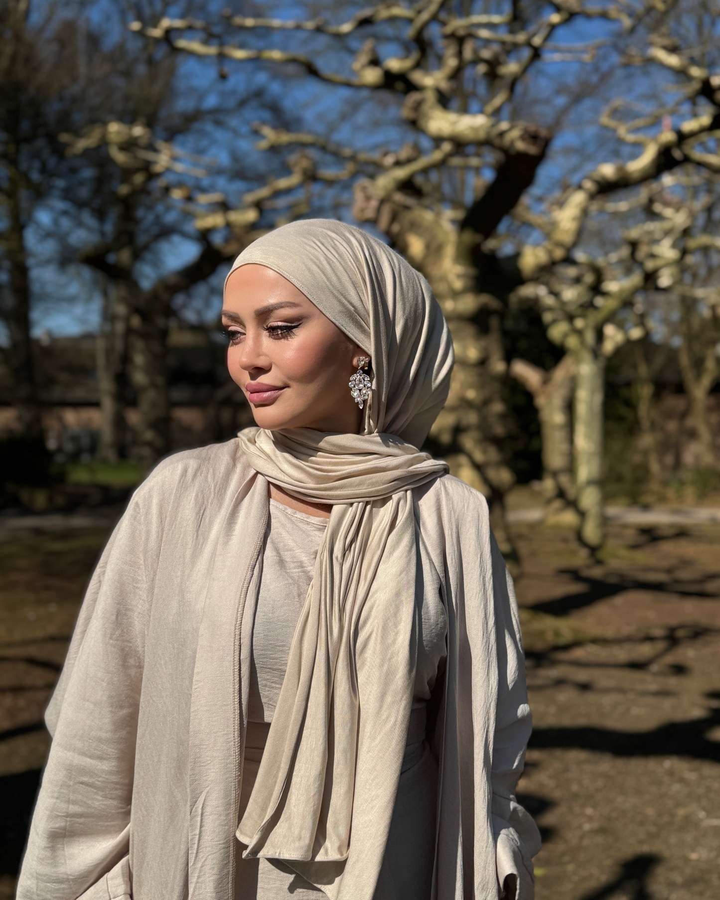 Premium Cotton Jersey - Goldbeige