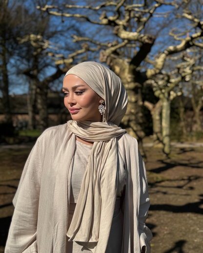 Premium Cotton Jersey - Goldbeige