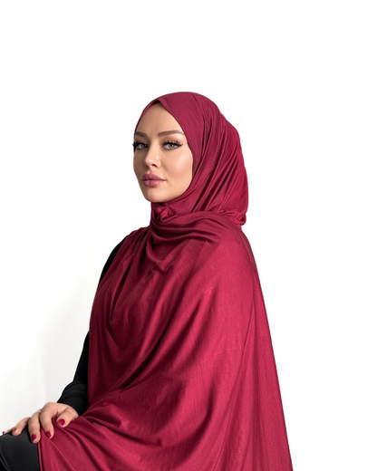 Premium Cotton Jersey - Rubinrot