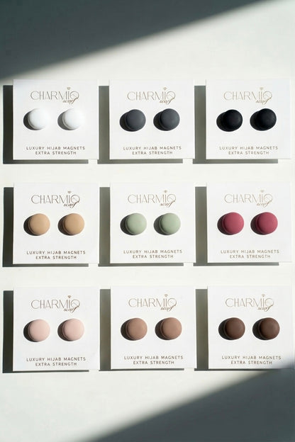CHARMIQ Premium Hijab-Magnete | Anhtrazit