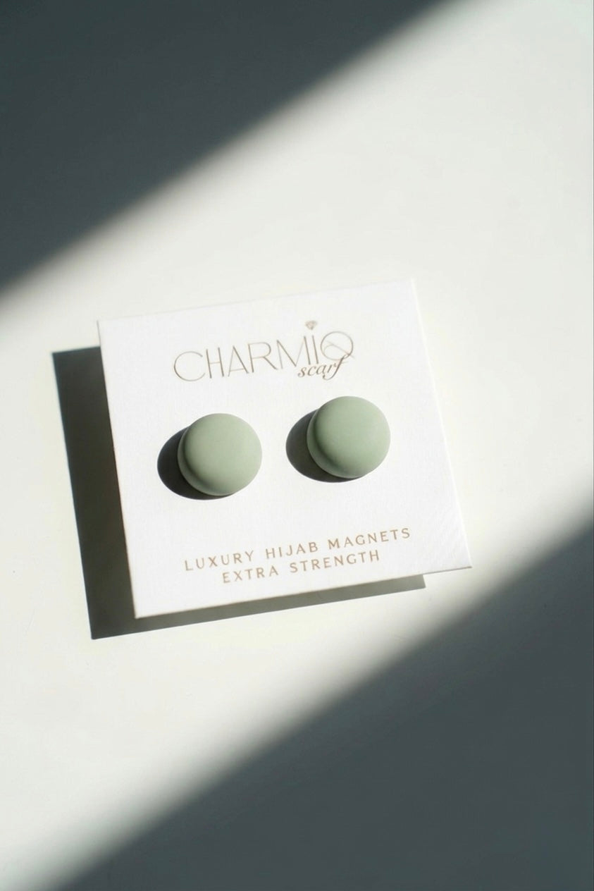 CHARMIQ Premium Hijab-Magnete | Soft Khaki