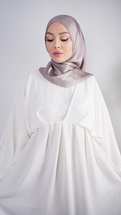Maxi Abaya – Kleid mit elastischer Taille & Fledermausärmeln.